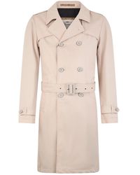 Herno - Jassen ,Katoen Elegante Lange Trenchcoat Voor Elke Gelegenheid - Lyst