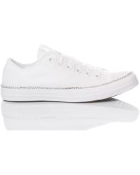 Converse - Sneakers blancas hechas a mano para mujeres - Lyst