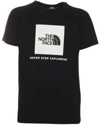 The North Face - Redbox tee schwarzes baumwoll-t-shirt - Lyst