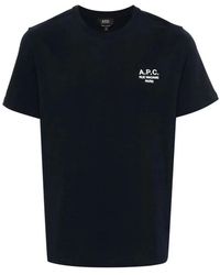 A.P.C. - Tops ,Zwart ,Katoen Standard Rue Madame T-Shirt - Lyst