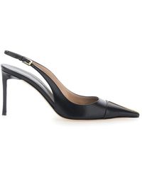 Tom Ford - Schoenen ,Zwart ,Leer Slingback Pumps Met T-Detail - Lyst