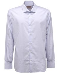Brooksfield - Overhemden ,Blauw ,Katoen Slim Fit Katoenen Overhemd Made - Lyst