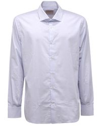 Brooksfield - Overhemden ,Blauw ,Katoen Slim Fit Katoenen Overhemd Made - Lyst