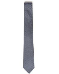 Ferragamo - Accessoires ,Blauw ,Gancini Zijden Stropdas - Lyst