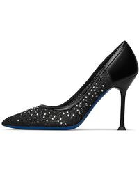 Loriblu - Tricot Und Leder Jewel Pumps - Lyst