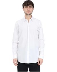 Moschino - Hemd in weiß mit schwarzem rückendruck - Lyst