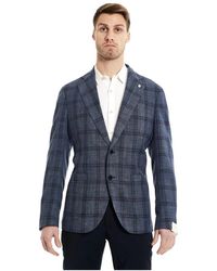 Luigi Bianchi - Jassen ,Blauw ,Stijlvolle Jas Voor Mannen - Lyst