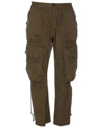 DSquared² - Broeken ,Groen ,Katoen Cotton Stretch Broeken - Lyst