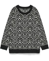 Vero Moda - Vmcaria Art Ls O-Neck Pullover - Lyst
