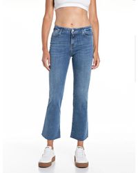 Replay - Cropped Jeans - Lyst