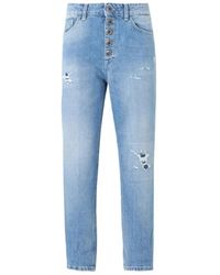 Dondup - Jeans ,Blauw ,Katoen Koons Bot Gioie Pant - Lyst