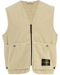 Stone Island - Cotton Utility Vest - Lyst