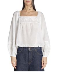 Vanessa Bruno - Overhemden ,Wit ,Katoen Giovanna Blouse - Lyst