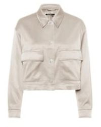 MARC AUREL - Braune Satinjacke Für Damen - Lyst