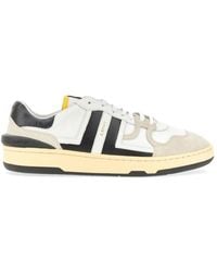 Lanvin - Jl Low-Top Sneakers Mit Einsätzen Aus Leder Und Wildleder - Lyst