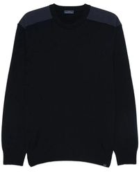 Paul & Shark - Truien & Vesten ,Blauw ,Wol Wollen Crew-Neck Sweater - Lyst