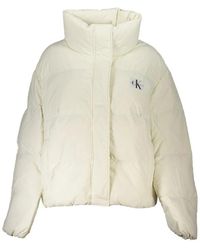 Calvin Klein - Lange Mouwen Jas Met Logo En Meerdere Zakken - Lyst