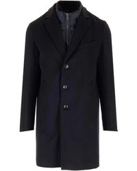 Barba Napoli - Ingle-Breasted Wollen Jas Met Kasjmier - Lyst