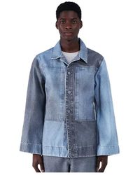 Objects IV Life - Jassen ,Blauw ,Polyester Four Pocket Jacket - Lyst