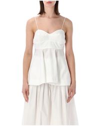 Rohe - Tops ,Wit ,Katoen Bustier Top - Lyst