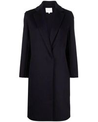 Vince - Schwarzer Wollmischung Casual Mantel - Lyst