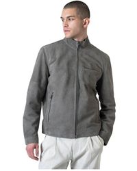 Strellson - Lederjacke Mit Baumwoll-Polyester-Futter - Lyst