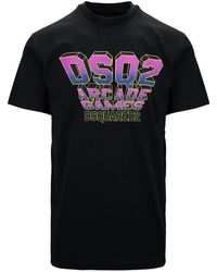 DSquared² - Slip-on t-shirt mit rippbündchen - Lyst