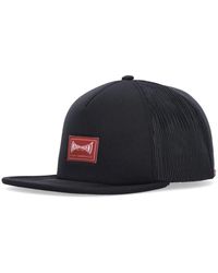 Etnies - Schwarze Trucker Cap Mit Flachem Schirm - Lyst