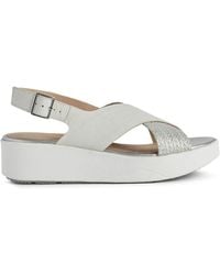 Geox - Flat Sandals - Lyst