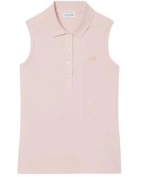 Lacoste - L.12.D Mouwloze Stretch Polo Slim Fit - Lyst
