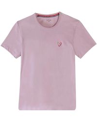Paul Smith - Tops ,Roze ,Katoen T-Shirt Basic Heart - Lyst