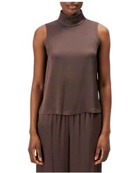 DRYKORN - Tops ,Bruin ,Satijn Halira Blouse Top - Lyst