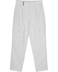 Peserico - Pantaloni grigi per donne - Lyst