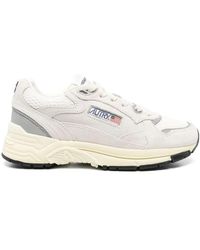Autry - Schoenen ,Veelkleurig ,Katoen Hyperway Low Suede Mesh Sneakers - Lyst