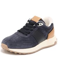 Tod's - Blaue wildleder low-top sneakers - Lyst