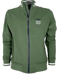 Aeronautica Militare - Zip-sweatshirt grün tricolor pfeile - Lyst