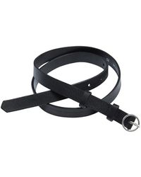 Bitte Kai Rand - Zwart Leren Riem Met Metalen Gesp - Lyst