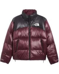 The North Face - Fitness ,Rood ,Nylon Pertex Nuptse Reversible Jacket - Lyst