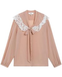 Chloé - Blouse Met Strik Aan De Voorkant - Lyst