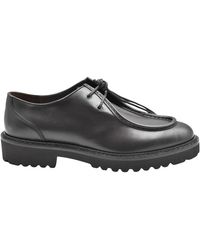 Doucal's - Dunkelbraune schnürschuhe eleganter stil - Lyst