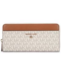 Michael Kors - Bedrukte Canvas Portemonnee - Lyst