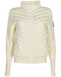Canada Goose - Jassen ,Wit ,Wol Hy Bridge Knit Jacket - Lyst