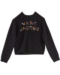 Marc Jacobs - Kristall Logo Strick Crewneck Pullover - Lyst