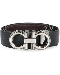 Ferragamo - Wendbarer Ledergürtel Mit Gancini-Schnalle - Lyst
