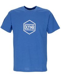 DOLLY NOIRE - Tops ,Blauw ,Katoen Blauwe Logo Tee Korte Mouw T-Shirt - Lyst