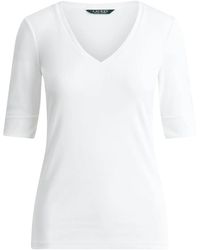 Ralph Lauren - V Judy Ellenbogenärmel Strick - Lyst