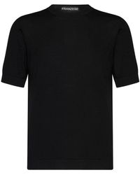 Franzese Collection - Tops ,Zwart ,Wol James Bond 007 T-Shirt Zwart - Lyst