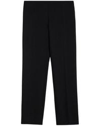 The Row - Zwarte Wol Zijde Broek - Lyst