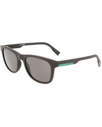 Lacoste - Rechteckige Color-Block-Sonnenbrille - Lyst