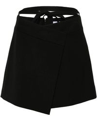 Patou - Falda negra con diseño asimétrico - Lyst